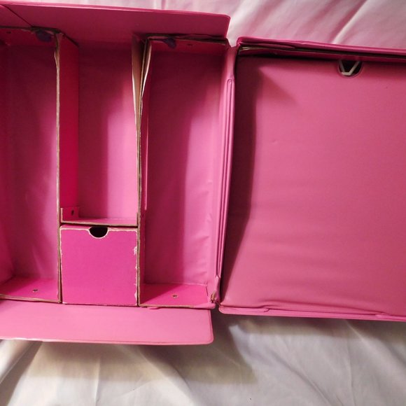COPY - Barbie Doll Pink Carrying Case Toy Trunk VINTAGE 1991 - Picture 9 of 15